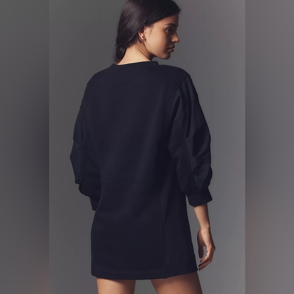 NWT! Daily Practice by Anthropologie Long-Sleeve Relaxed Mini Dress 🎾🍓🛼 - Picture 4 of 10